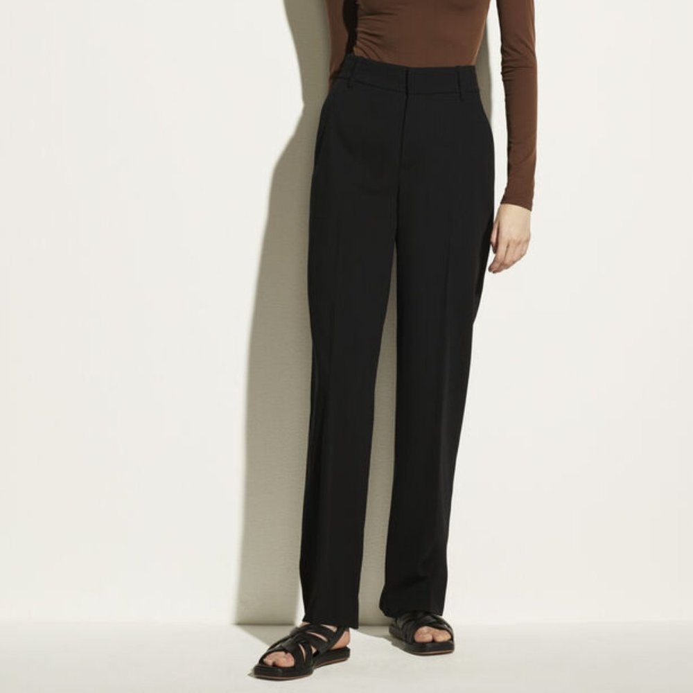 Vince High Waist Straight Leg Pant